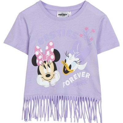 Cerdá tričko dívčí s třásněmi Minnie fialová – Zboží Dáma