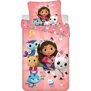 Jerry Fabrics Памучно детско спално бельо за единично легло 140x200 cm Gabby's Dollhouse - Jerry Fabrics (23BS261)