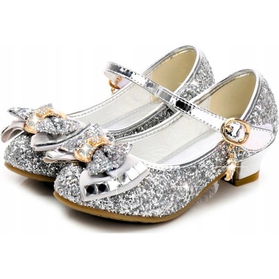 Lesklé střevíčky balerínky návštěvní botičky pro dívku