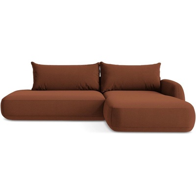 makamii Теракотен сгъваем ъглов диван (десен ъгъл) Hale - Makamii (HALE_RCOF_48_P1_C4)