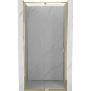 Mexen Exo-R отваряща се душ врата 110 см, прозрачна, златна - 819-110-000-50-00 (819-110-000-50-00)