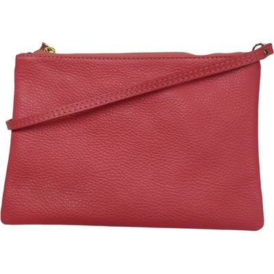 Vera Pelle dámská kožená crossbody 1629 růžová