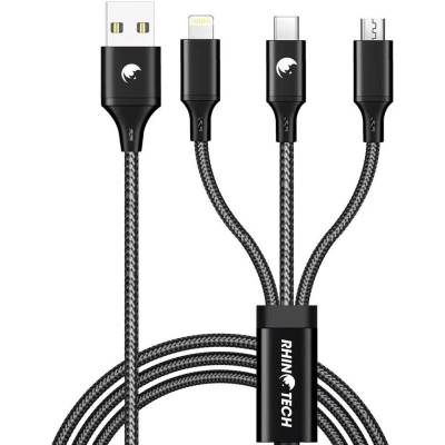 RhinoTech RTACC321 3v1, USB/Micro USB, Lightning, USB-C, 1,2m