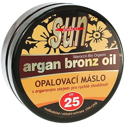 Vivaco SUN Argan Bronz Oil слънцезащитно масло с био арганово масло SPF 25 200 мл