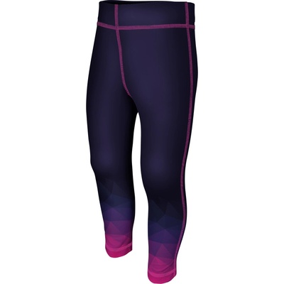Dětské funkční legíny MOZAIKA fialová tmavá
