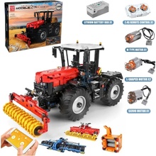 Mould King RC Traktor 4v1 + poľnohospodárske stroje Dual Mode Control 2716ks