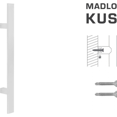 MPkovania FT - MADLO kód K41S 40x10 mm ST ks Rozteč madla: 210 mm, Rozmer profilu madla: 40x10 mm, Dĺžka: 400 mm