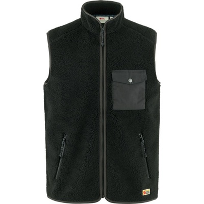 Fjällräven Vardag Pile Fleece Vest Black-Dk.Grey