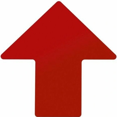 Podlahové značení - Šipky 101,6 x 254 mm, 100 ks v balení, červené