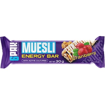 6PAK Nutrition Muesli Energy Bar [30 грама] Червена боровинка