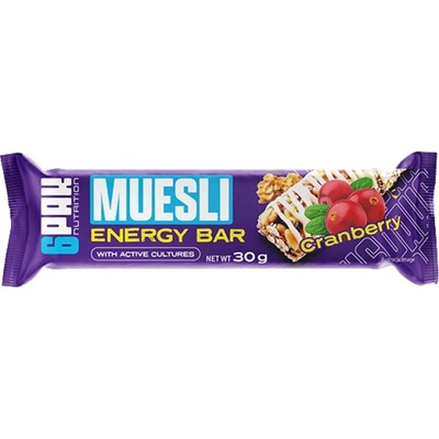 6PAK Nutrition Muesli Energy Bar [30 грама] Червена боровинка