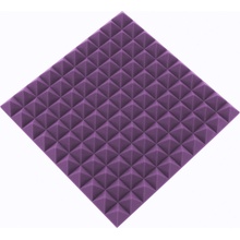 ProfiGaráž Akustický panel pyramída 50x50x5cm fialová