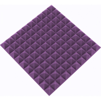 ProfiGaráž Akustický panel pyramída 50x50x5cm fialová