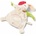 NICI Мека кърпичка за гушкане Nici - Заек с червено ухо, 25 х 25 cm (39679)