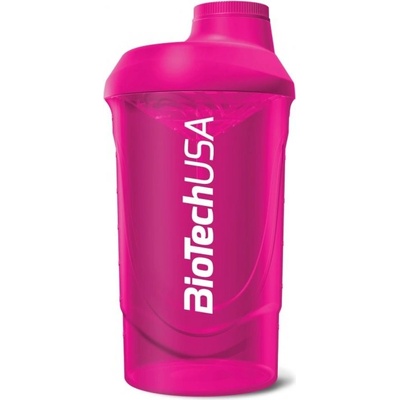 BioTech USA Shaker WAVE 600 ml, fialovo/ružová