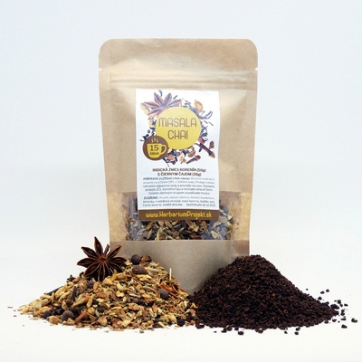 Herbarium Projekt MASALA CHAI Indická korenistá zmes s čiernym čajom 80 g