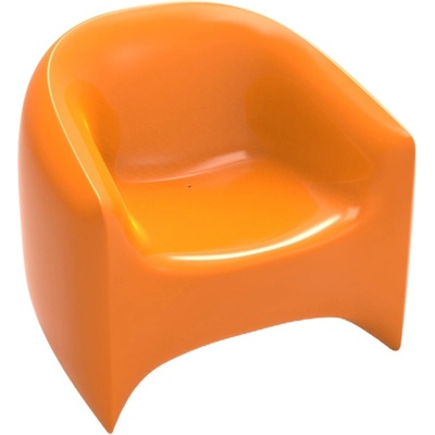 VONDOM Oranžové plastové zahradní lounge křeslo BLOW