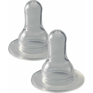 NIP Силиконови биберони NIP - Cherry, 0-6 м, flow M, 2 броя (4000821330061) - baby
