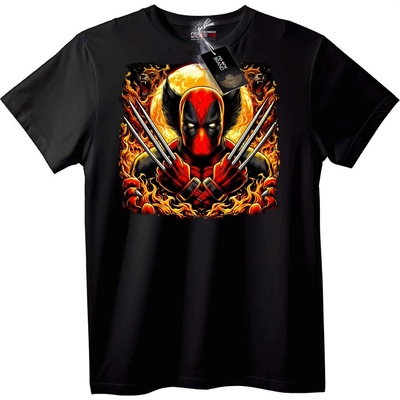 NOONEBRAND Тениска Deadpool Wolverine Fusion - 2XL, Black