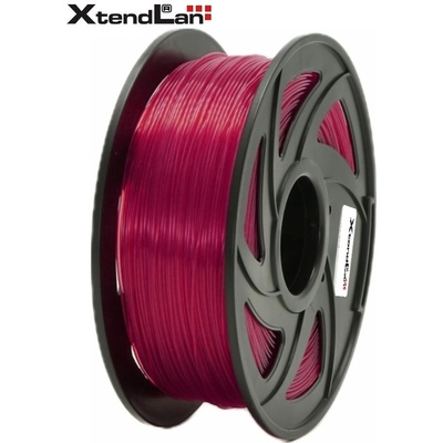 XtendLAN PETG 1,75mm průhledný 1kg červený