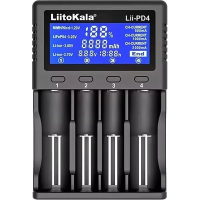 LiitoKala Lii-PD4 Inteligentní nabíječka baterií