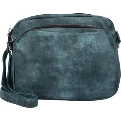 Příjemná dámská koženková crossbody Silvester modrá