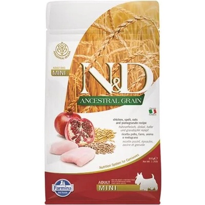 N&D Ancestral Grain kuřecí a granátové jablko adult malé 0,8 kg