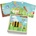 Bigjigs Toys - Детска дървена мозайка - Градина (34003)