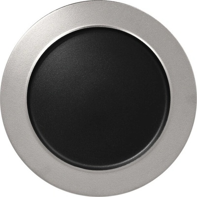 RAK Porcelain Metalfusion talíř mělký 32 cm černostříbrný RAK-MFNOFP32SB