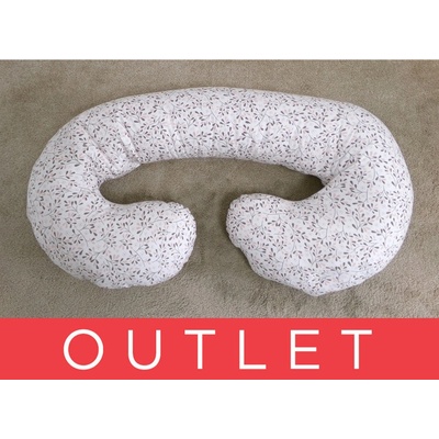 CEBA Vankúš na dojčenie Cebuška PHYSIO Duo Žerzej Tiny Leaves