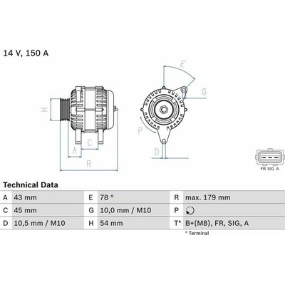 generátor BOSCH 0 986 049 161