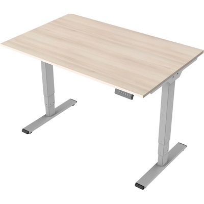 Delso Výškovo nastaviteľný stôl MIDJUSTER 60 x 120 cm agát / sivá