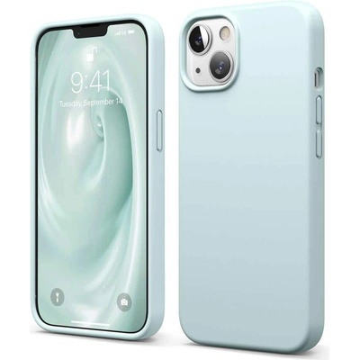elago Soft Silicone Case - силиконов (TPU) калъф за iPhone 13 (зелен)