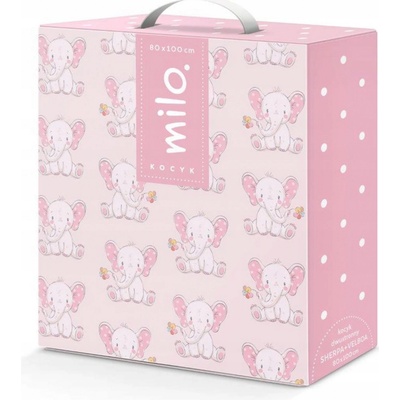 FARO Dětská deka RŮŽOVÝ SLON