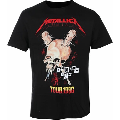 AMPLIFIED мъжка тениска metallica - tour 1986 - ЧЕРЕН - amplified - zav210l62 bk