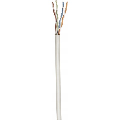 Intellinet 704663 UTP kabel, Cat6, drát, 23AWG, materiál CCA, 305m, šedý