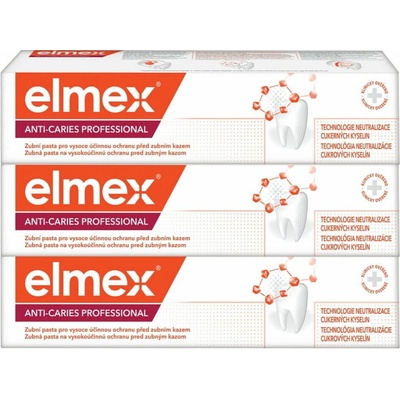 Elmex proti zubnému kazu 3 x 75 ml