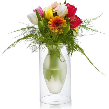 Philippi Среден размер стъклена ваза philippi от серия esmeralda