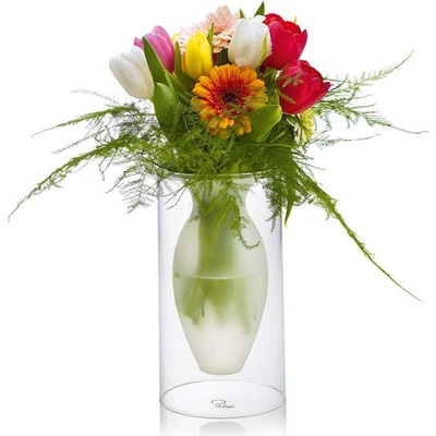 Philippi Среден размер стъклена ваза philippi от серия esmeralda