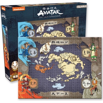Aquarius Avatar The Last Airbender Jigsaw Map 1000 dielov