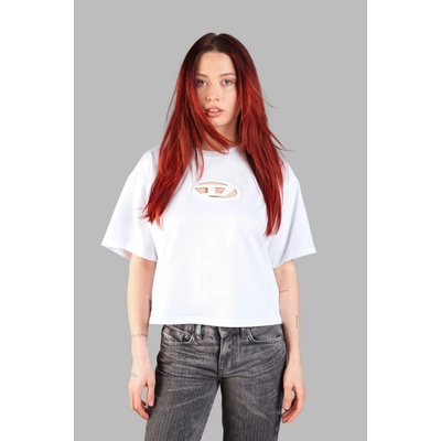 Diesel T BUXT CROP OD T SHIRT BRIGHT WHITE