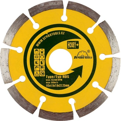 Sembo Diamantový rozbrušovací kotouč 115 x 25,4 mm 521151