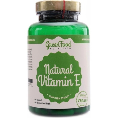 GreenFood Přírodní Vitamin E 60 kapsúl