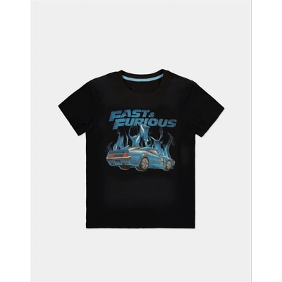 Difuzed Universal Fast and Furious Blue Flames Mens short sleeved T shirt TS664741FTF
