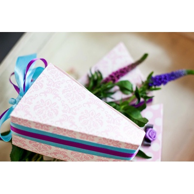 Krabičky na výslužky - růžové vintage