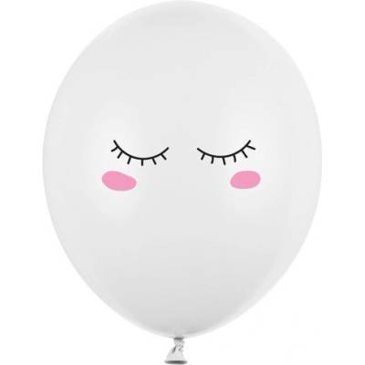 Party Deco Латексови Балони Пастел, Миглички, Чисто Бели 30см (sb14p-298-008)