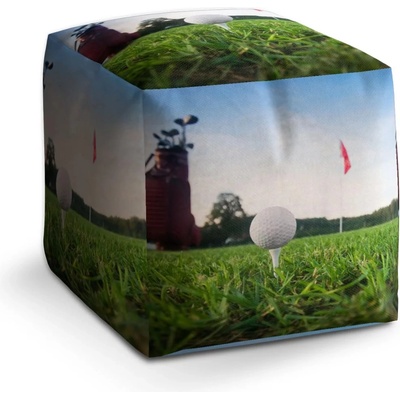 Sablio Taburet cube Golf: 40x40x40 cm: Sablio