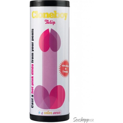 Sada pro odlitek penisu Cloneboy Dildo Tulip Hot Pink