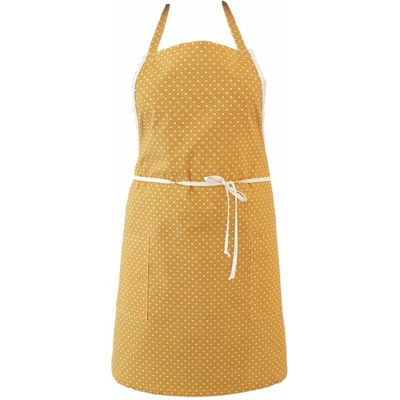 Polášek Bavlněná zástěra Puntíky Žlutá