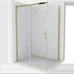 Mexen Omega плъзгаща се душ кабина 140 x 90 см, прозрачна, златна - 825-140-090-50-00 (825-140-090-50-00)